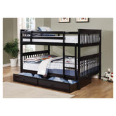 Chapman Full over Full Bunk Bed Black 460359