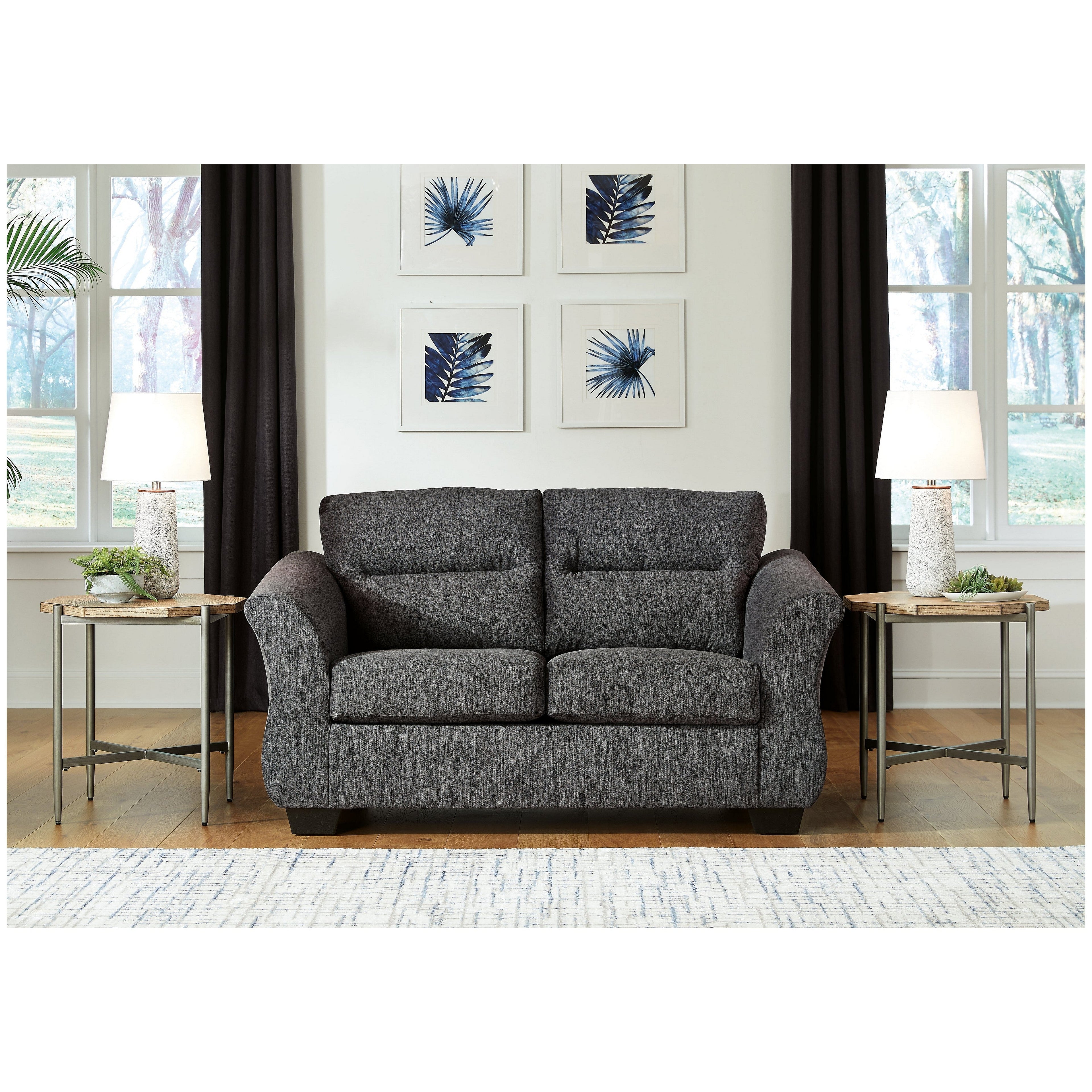 Miravel Loveseat Ash-4620435