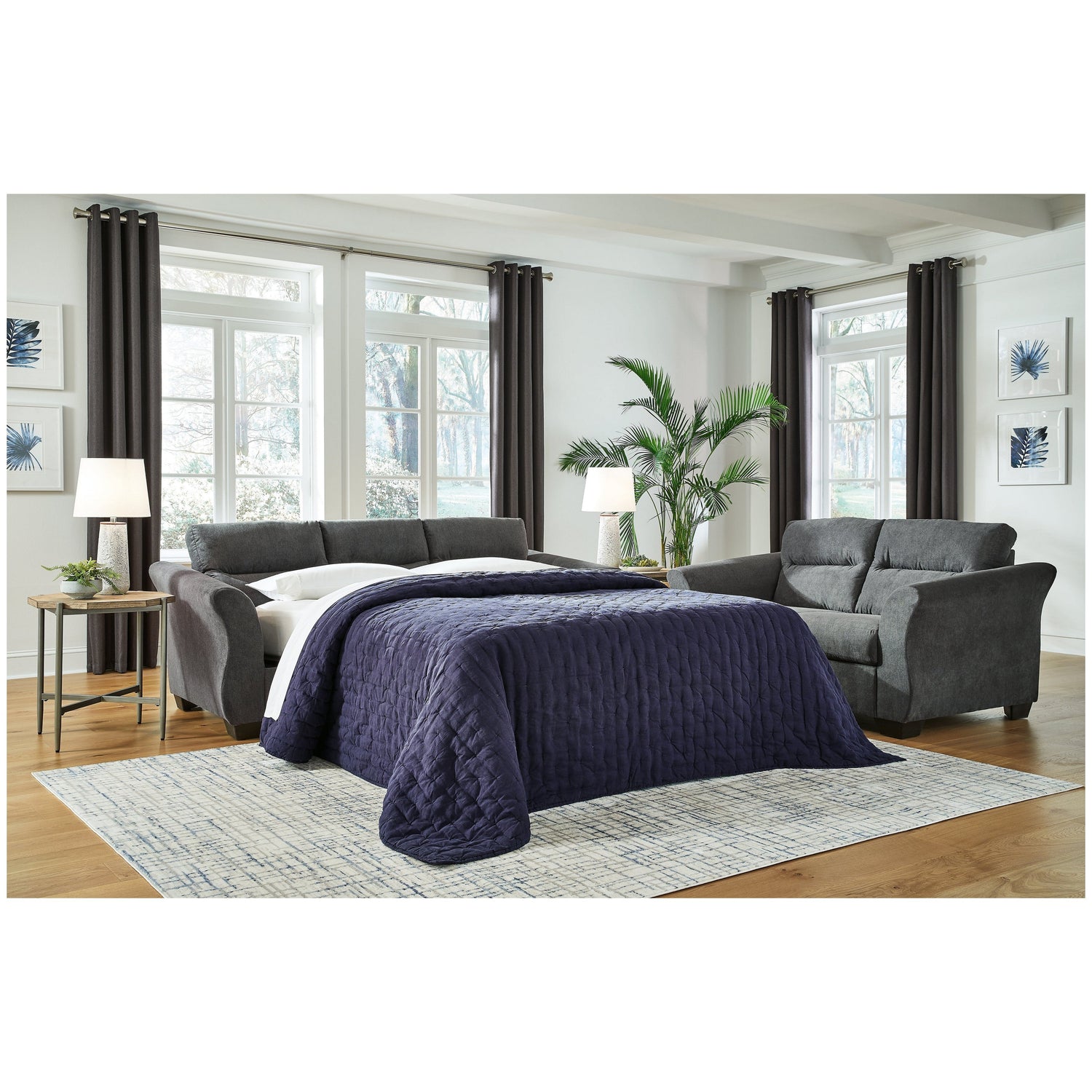 Miravel Queen Sofa Sleeper Ash-4620639