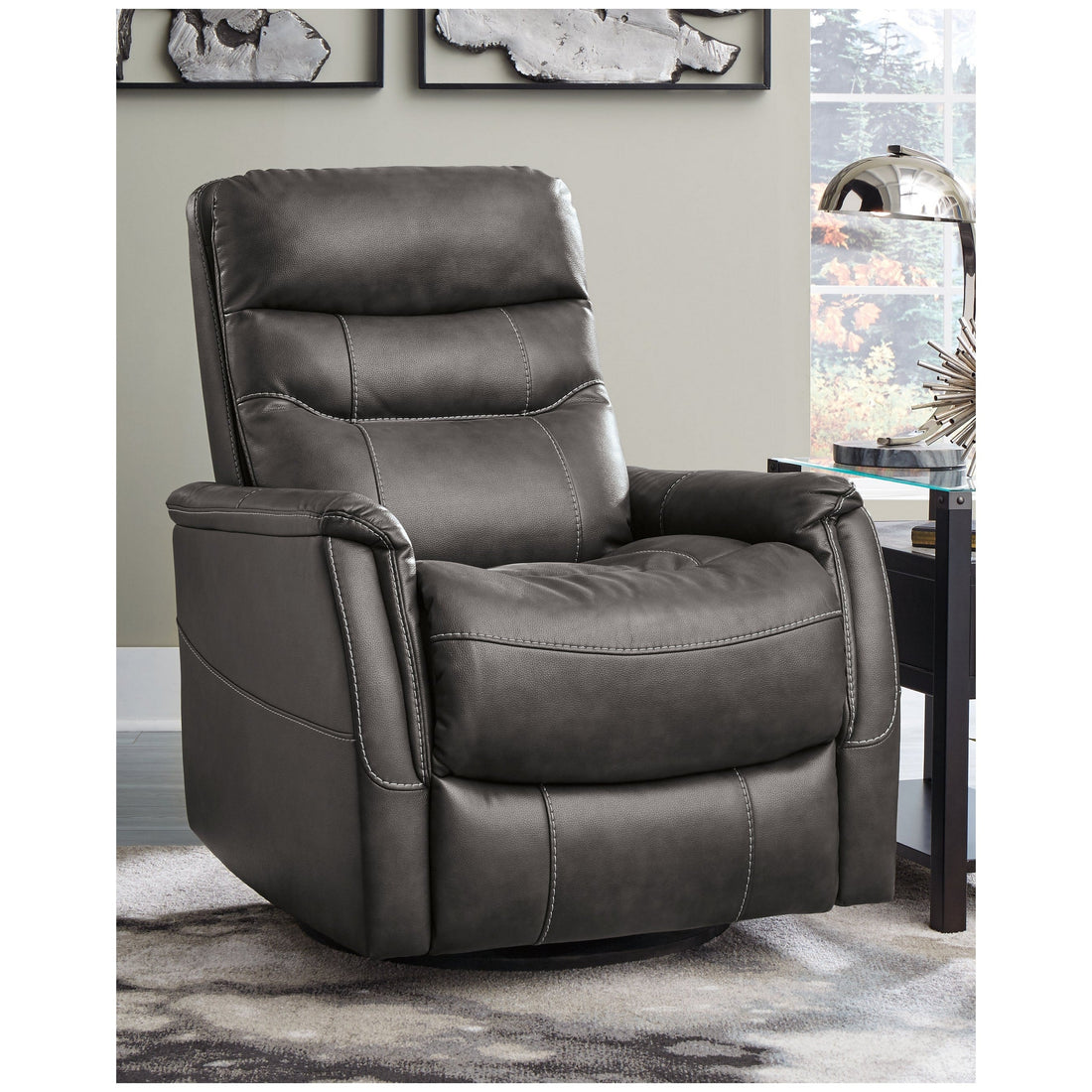 Riptyme Swivel Glider Recliner Ash-4640261