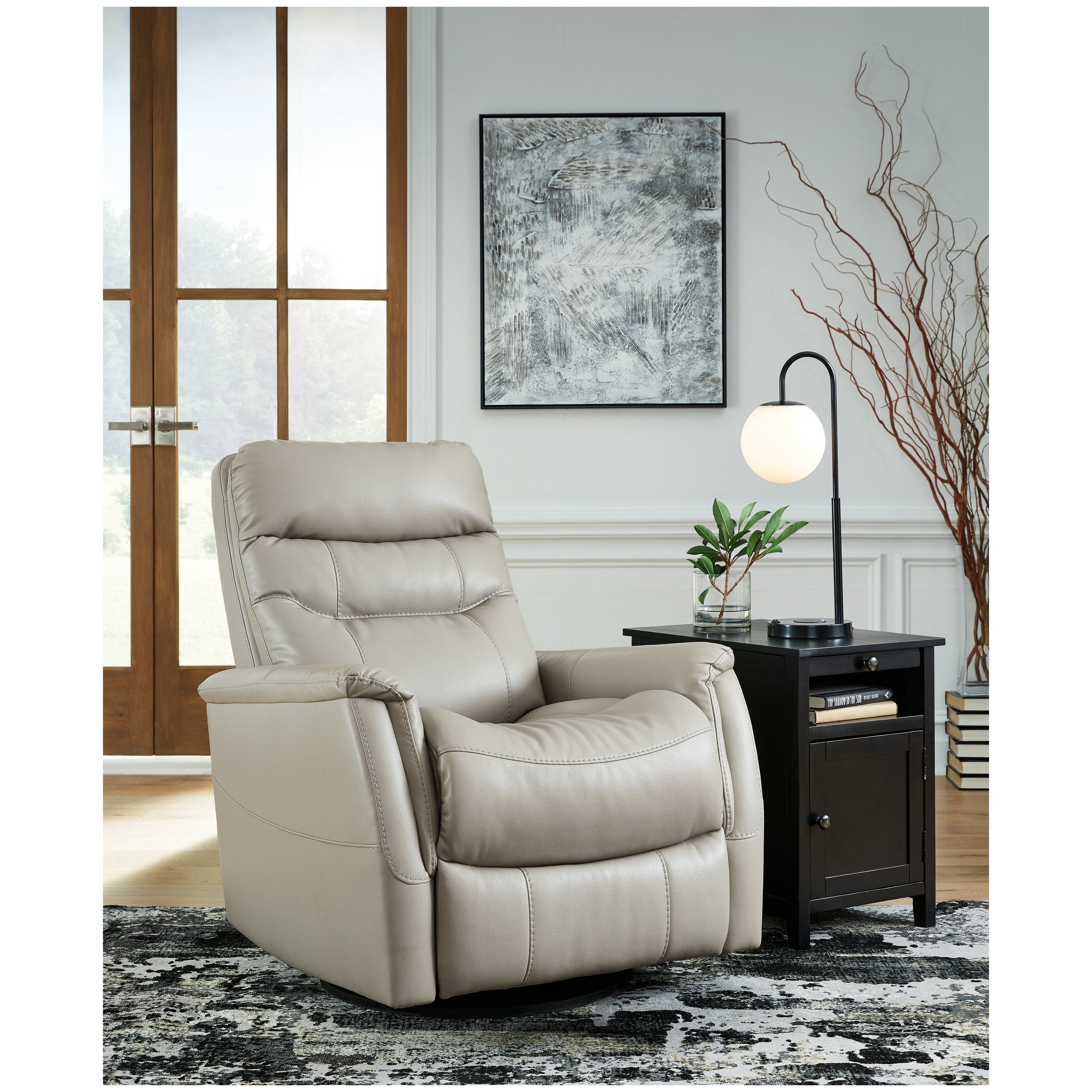 Riptyme Swivel Glider Recliner Ash-4640461