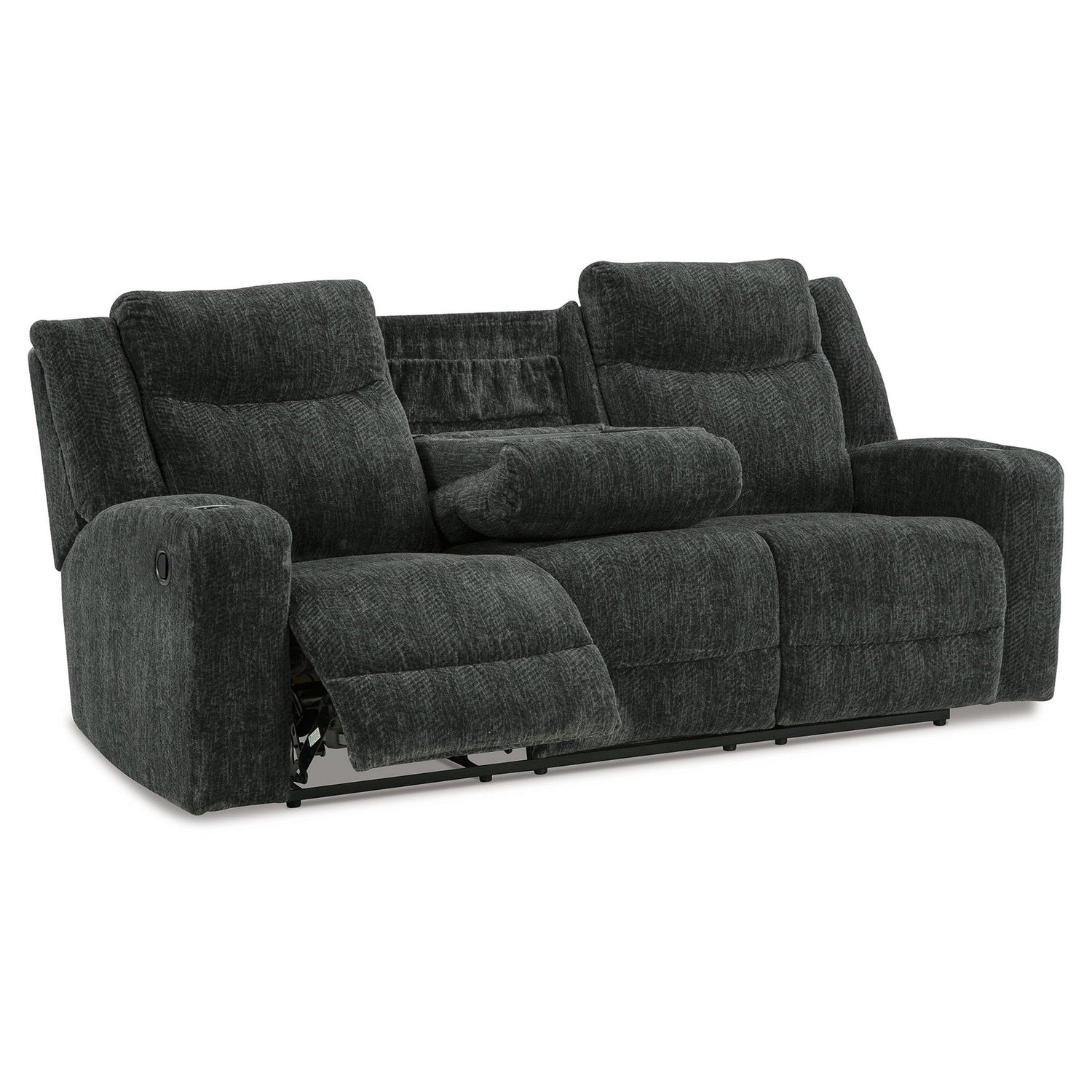 Martinglenn Reclining Sofa with Drop Down Table Ash-4650489