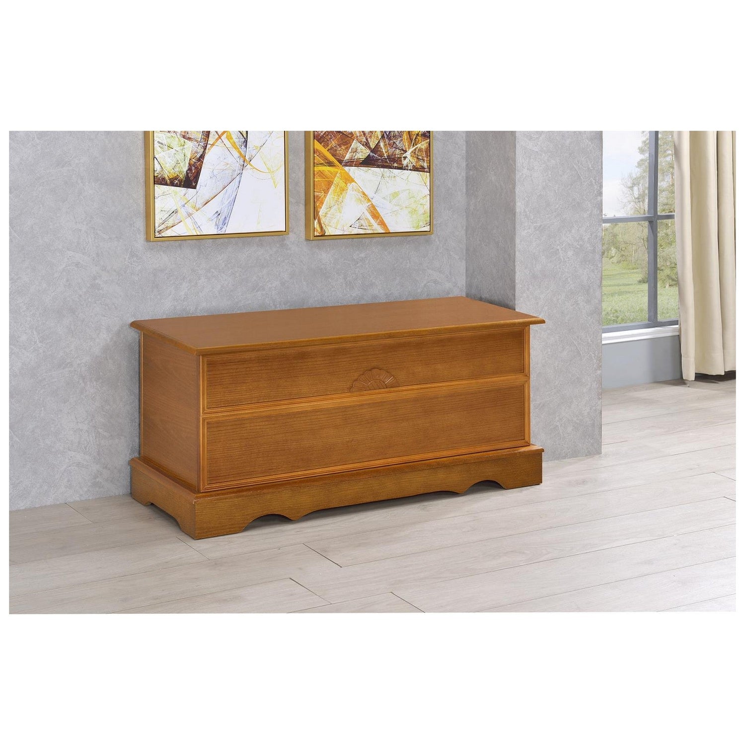 Paula Rectangular Cedar Chest Honey 4695