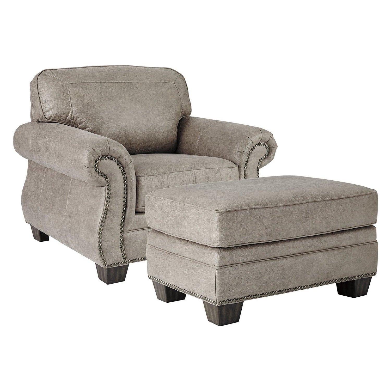 Olsberg Chair and Ottoman Ash-48701U2