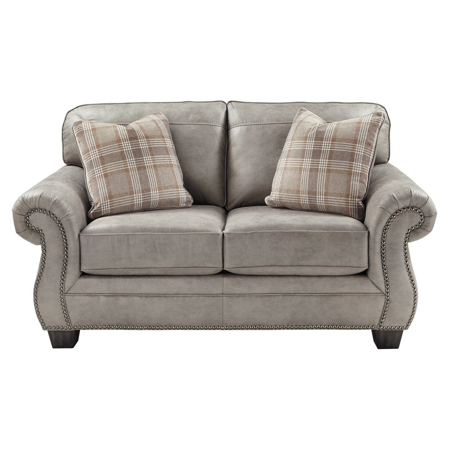 Olsberg Sofa and Loveseat with Chair and Ottoman Ash-48701U3