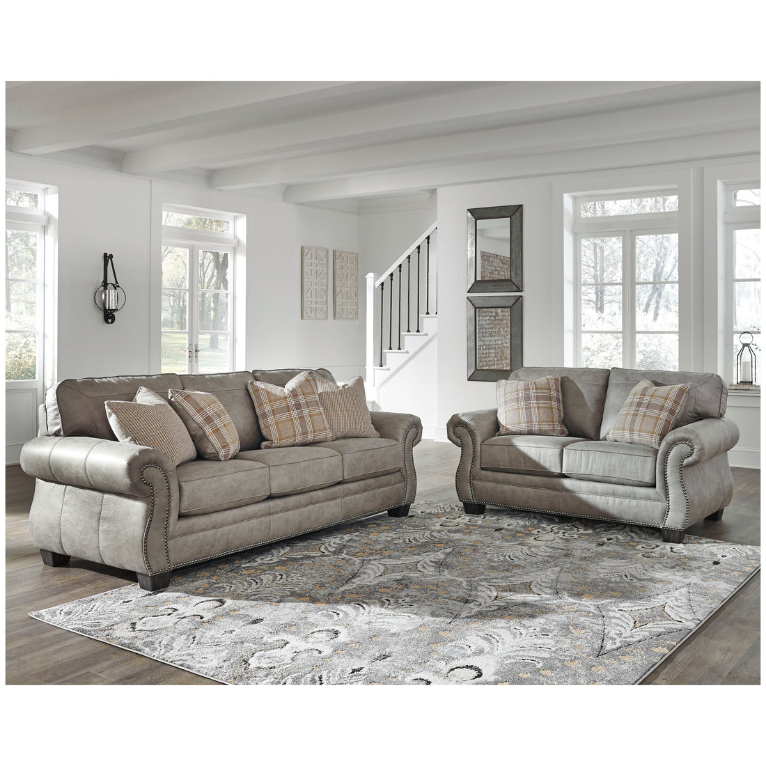 Olsberg Sofa and Loveseat Ash-48701U1