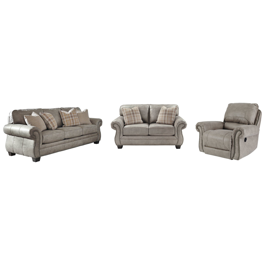 Olsberg Sofa, Loveseat and Recliner Ash-48701U8