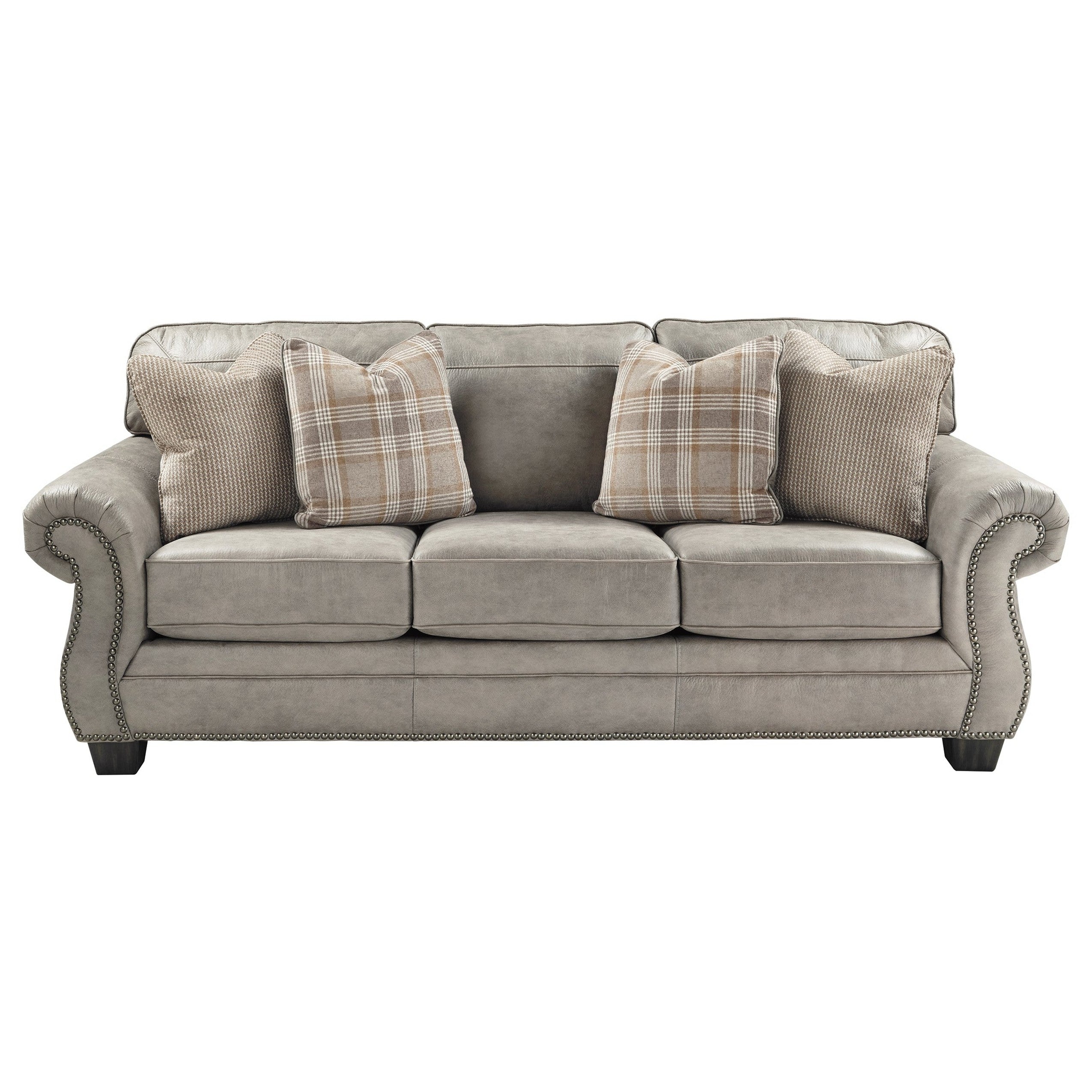 Olsberg Sofa and Loveseat with Chair and Ottoman Ash-48701U3