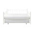 DAYBED W/TRUNDLE,WHT PWDR COAT 4965W-NT