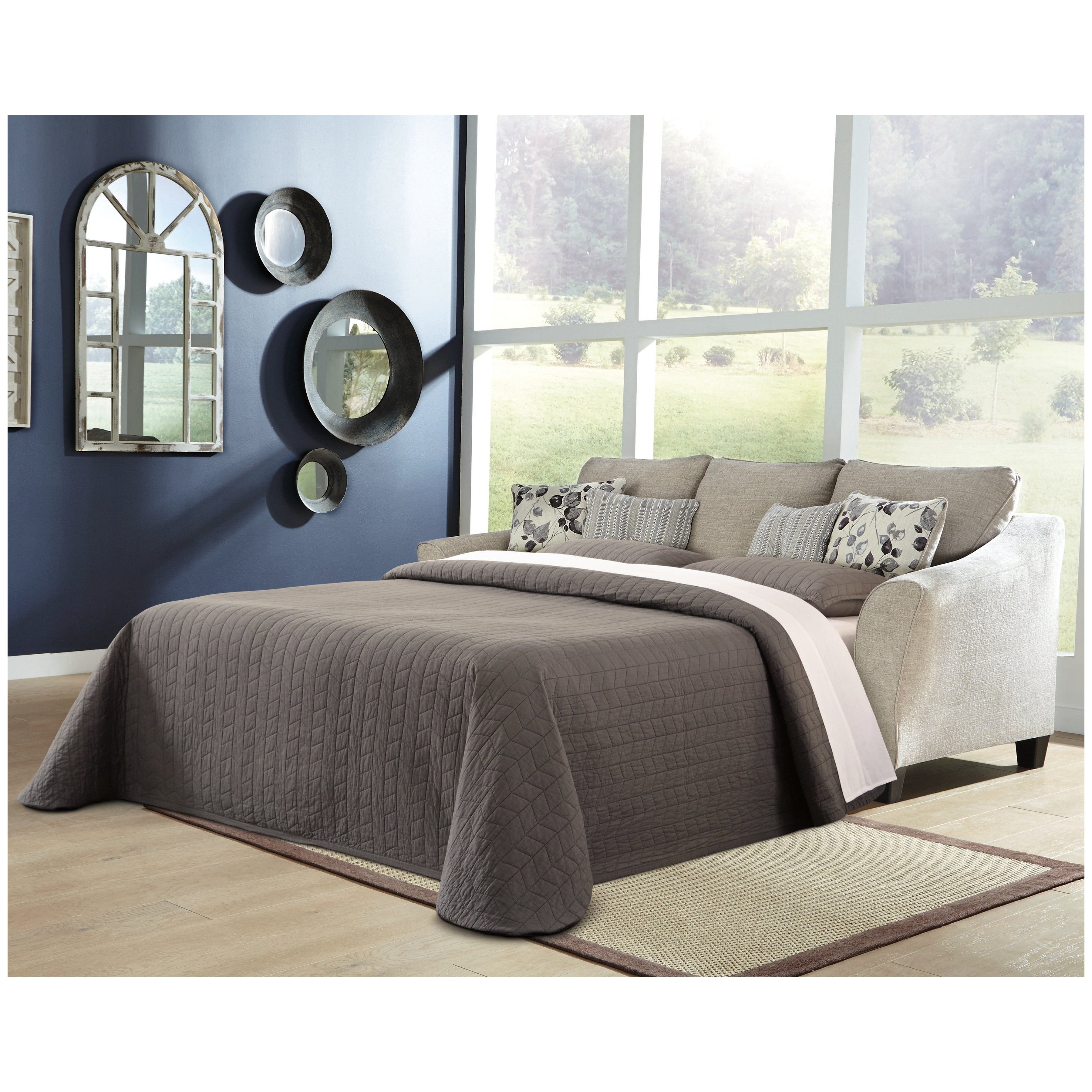 Abney Sofa Chaise Sleeper Ash-4970168