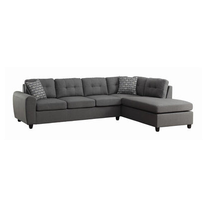 Stonenesse Tufted Sectional Grey 500413