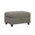 Stonenesse Tufted Storage Ottoman Grey 500414