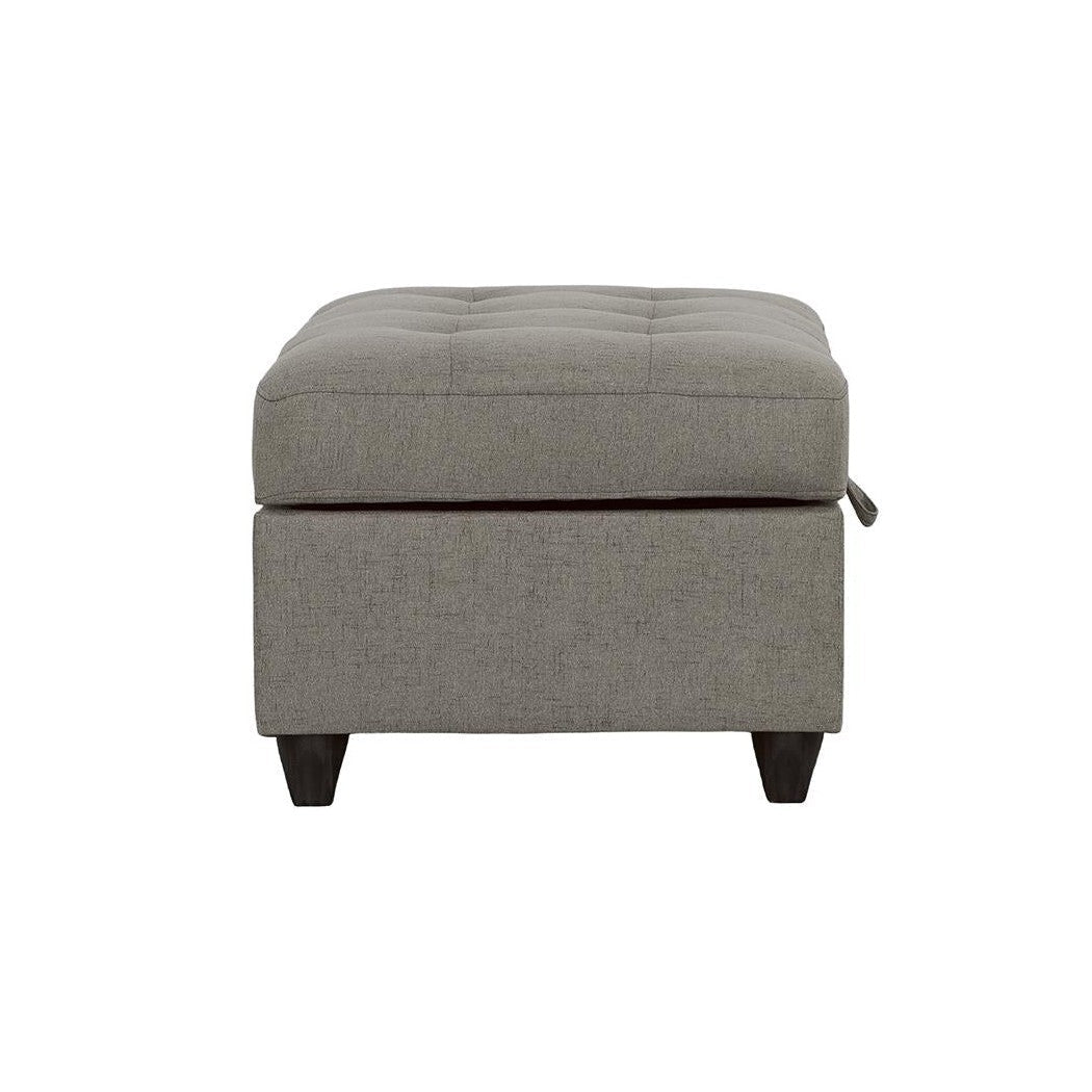 Stonenesse Tufted Storage Ottoman Grey 500414