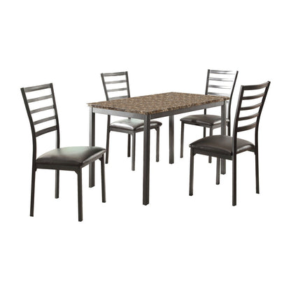 5pc set ONLY (TABLE + 4 SIDE CHAIRS) 5038-48*5