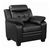 Finley Tufted Upholstered Chair Black 506553