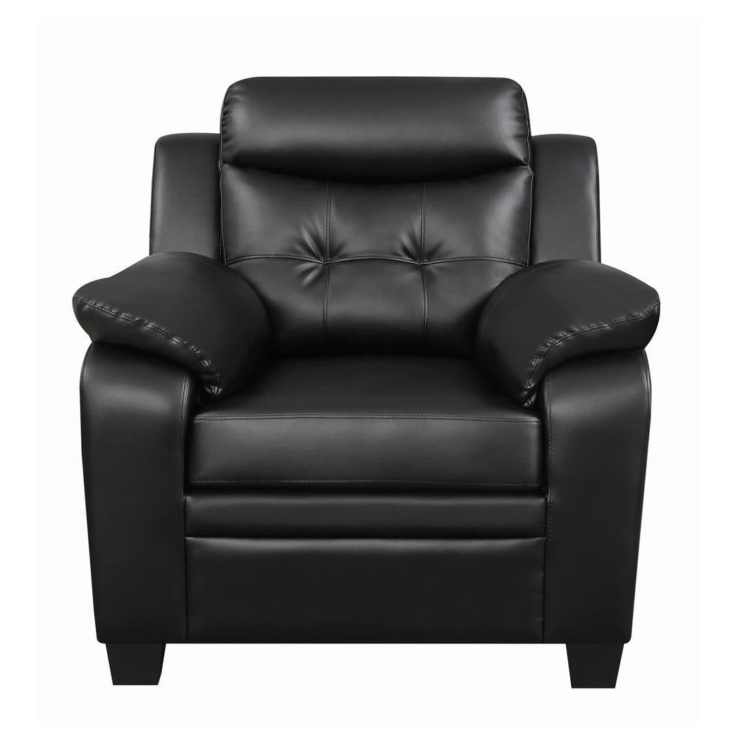 Finley Tufted Upholstered Chair Black 506553