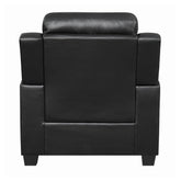 Finley Tufted Upholstered Chair Black 506553