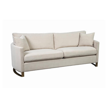 Corliss Upholstered Arched Arms Sofa Beige 508821