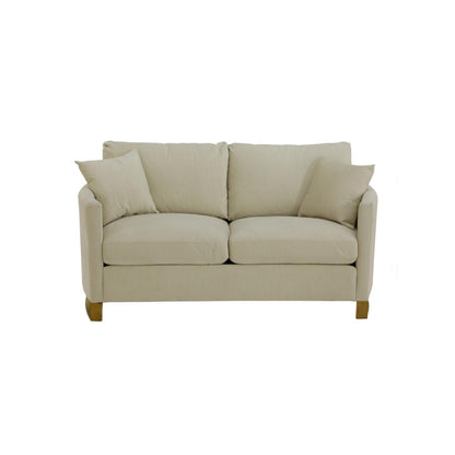 Corliss Upholstered Arched Arms Loveseat Beige 508822