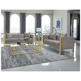 Eastbrook 2-piece Tufted Back Living Room Set Grey 509111-S2