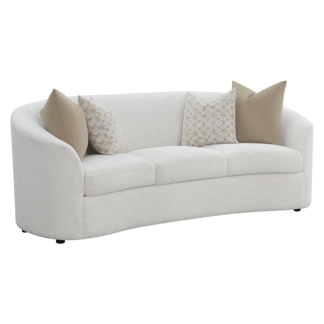 Rainn Upholstered Tight Back Sofa Latte 509171