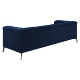 Chalet 2-piece Tuxedo Arm Living Room Set Blue 509211-S2