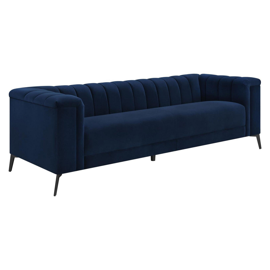 Chalet Tuxedo Arm Sofa Blue 509211