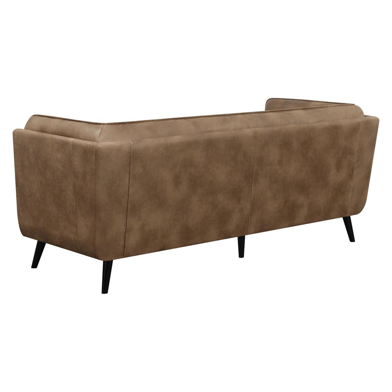 Thatcher Upholstered Button Tufted Sofa Brown 509421