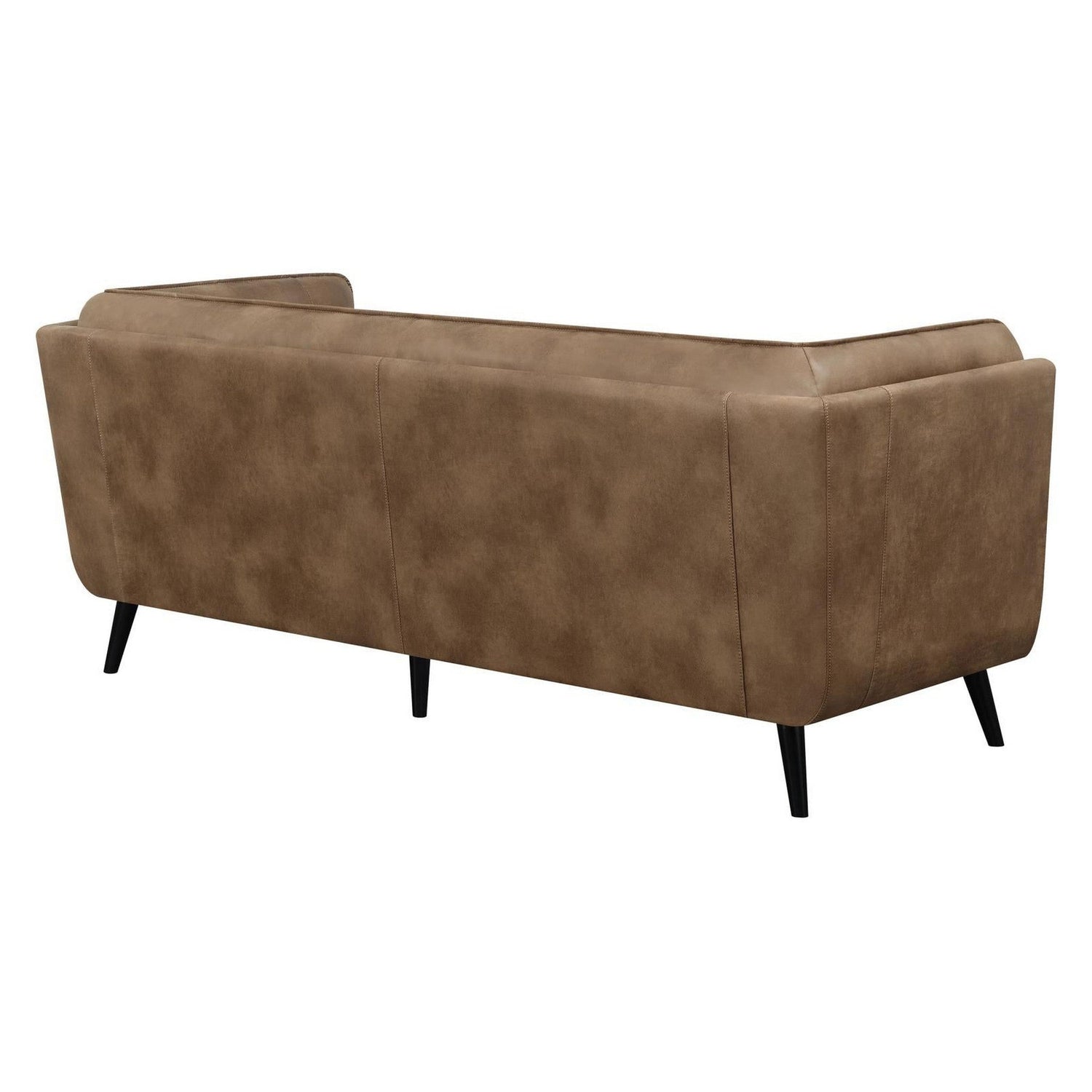 Thatcher Upholstered Button Tufted Sofa Brown 509421