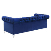 Bleker 2-piece Tuxedo Arm Living Room Set Blue 509481-S2