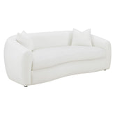 Isabella 3-piece Upholstered Tight Back Living Room Set White 509871-S3