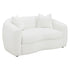 Isabella Upholstered Tight Back Loveseat White 509872