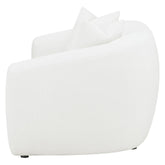 Isabella Upholstered Tight Back Loveseat White 509872