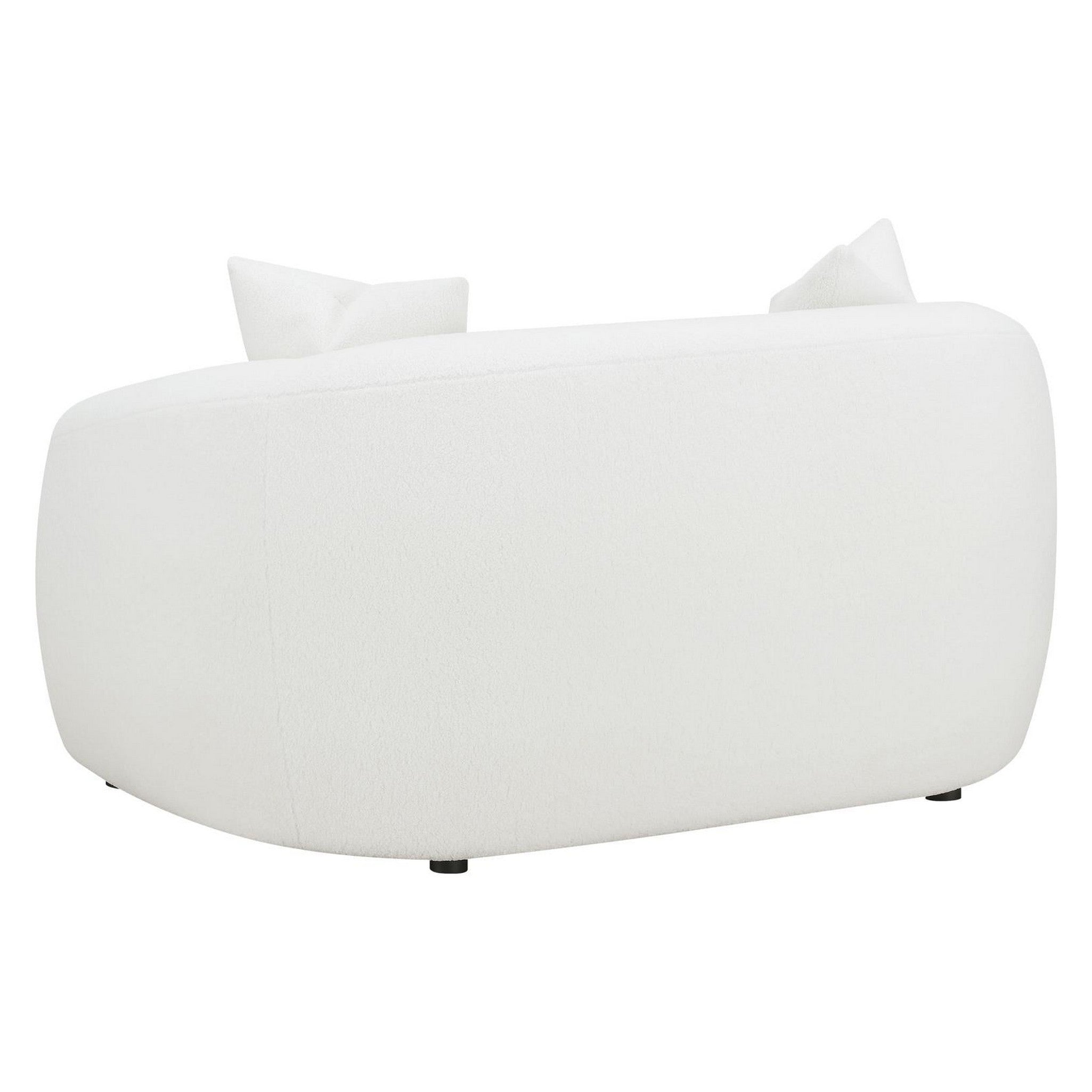 Isabella Upholstered Tight Back Loveseat White 509872