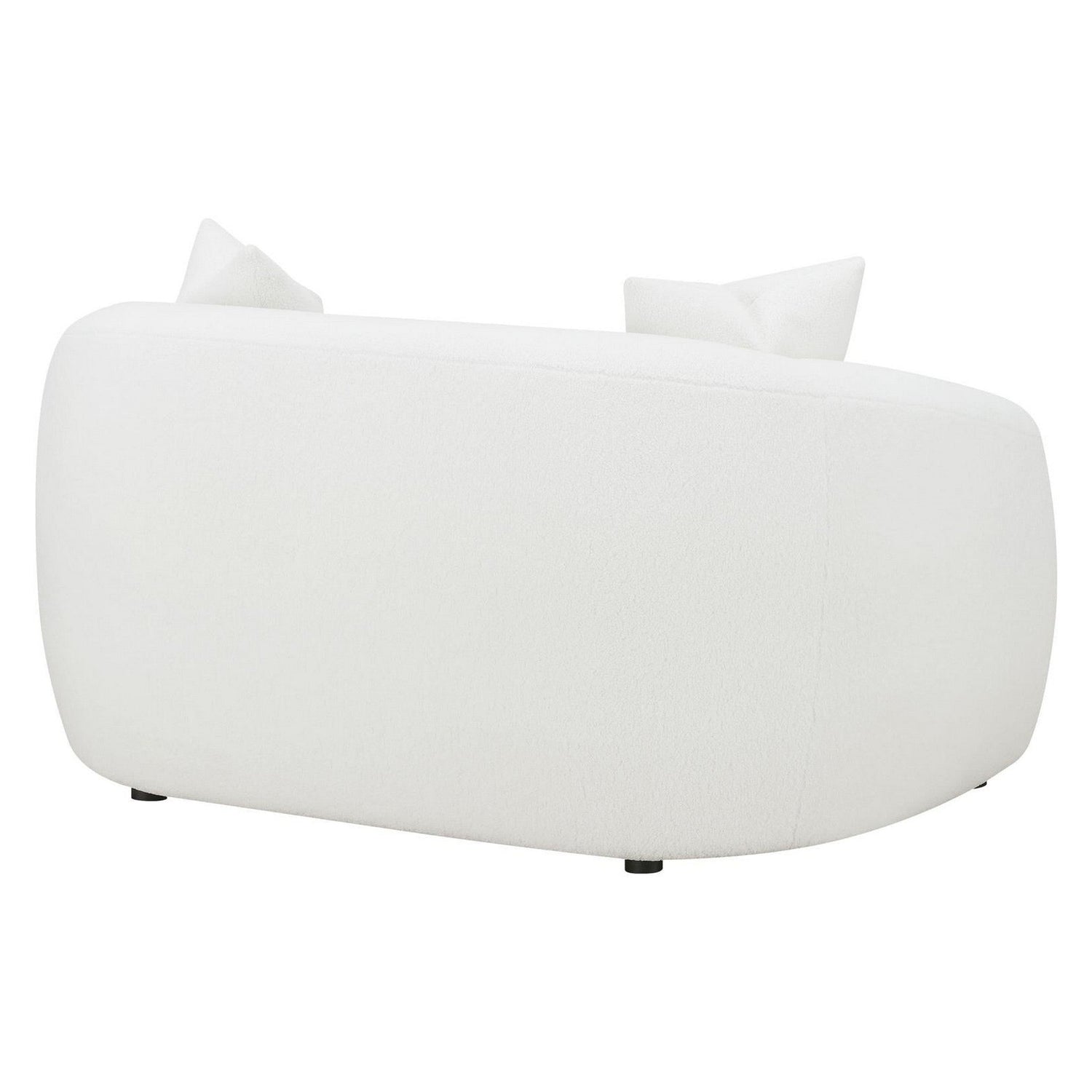 Isabella Upholstered Tight Back Loveseat White 509872