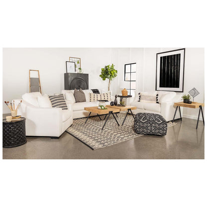 Ashlyn Upholstered Sloped Arms Sofa White 509891