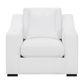 Ashlyn Upholstered Sloped Arms Chair White 509893