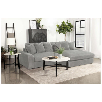 Blaine Upholstered Reversible Sectional Fog 509900