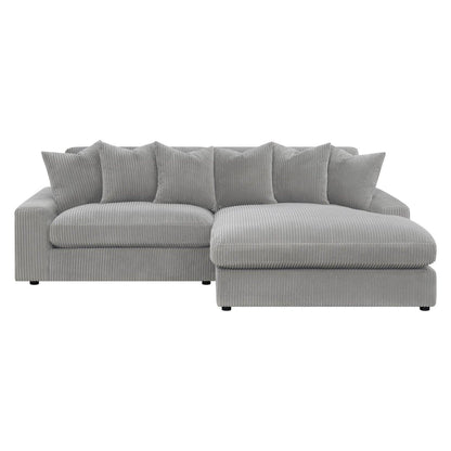 Blaine Upholstered Reversible Sectional Fog 509900