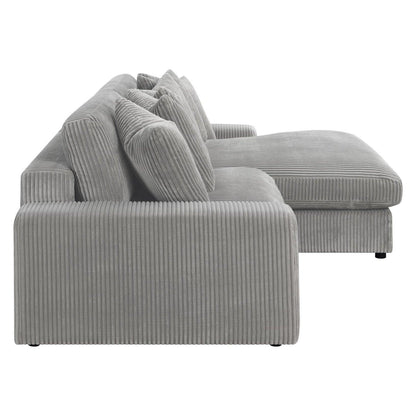 Blaine Upholstered Reversible Sectional Fog 509900