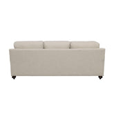 Glenn Recessed Arms Sofa Light Grey 511091