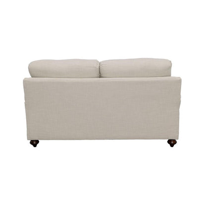 Glenn Recessed Arms Loveseat Light Grey 511092