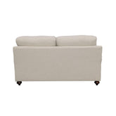 Glenn Cushion Back Loveseat Light Grey 511095