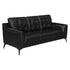 Moira Upholstered Tufted Living Room Set with Track Arms Black 511131-S2