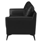 Moira Upholstered Tufted Sofa with Track Arms Black 511131