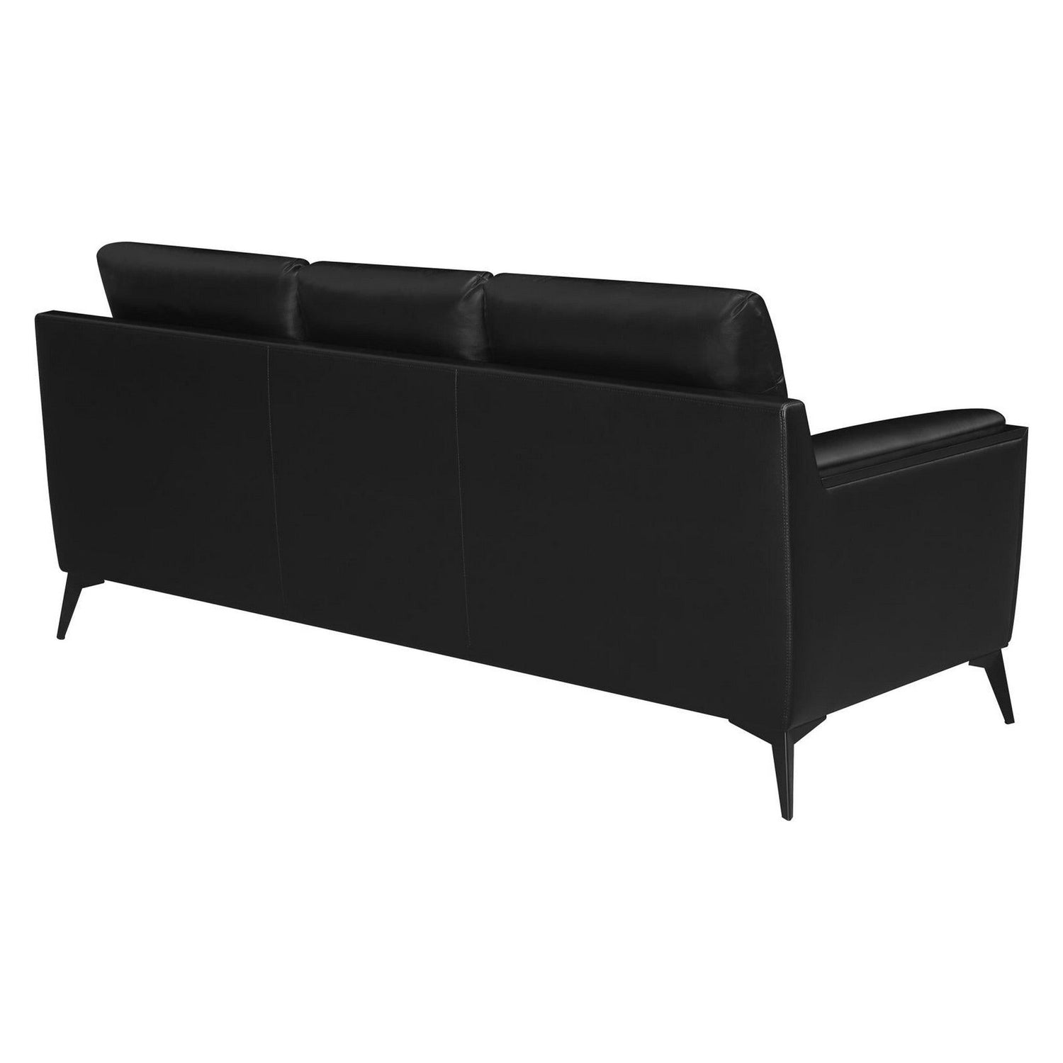 Moira Upholstered Tufted Sofa with Track Arms Black 511131