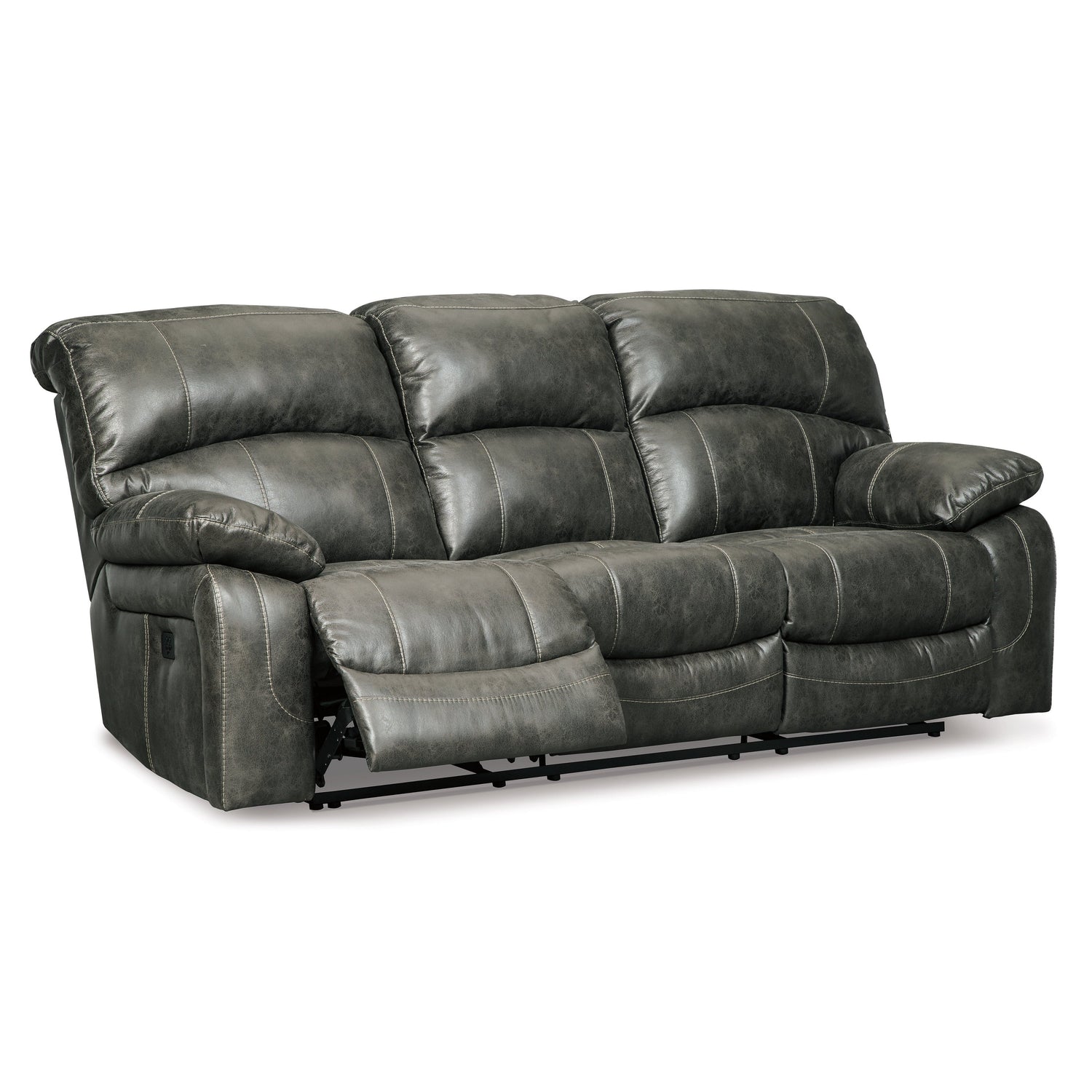 Dunwell Power Reclining Sofa and Loveseat Ash-51602U1