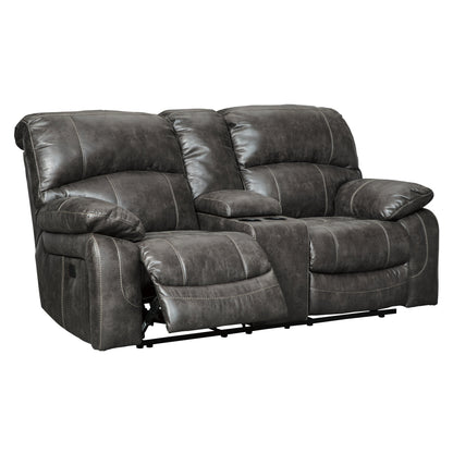 Dunwell Power Reclining Sofa and Loveseat Ash-51602U1