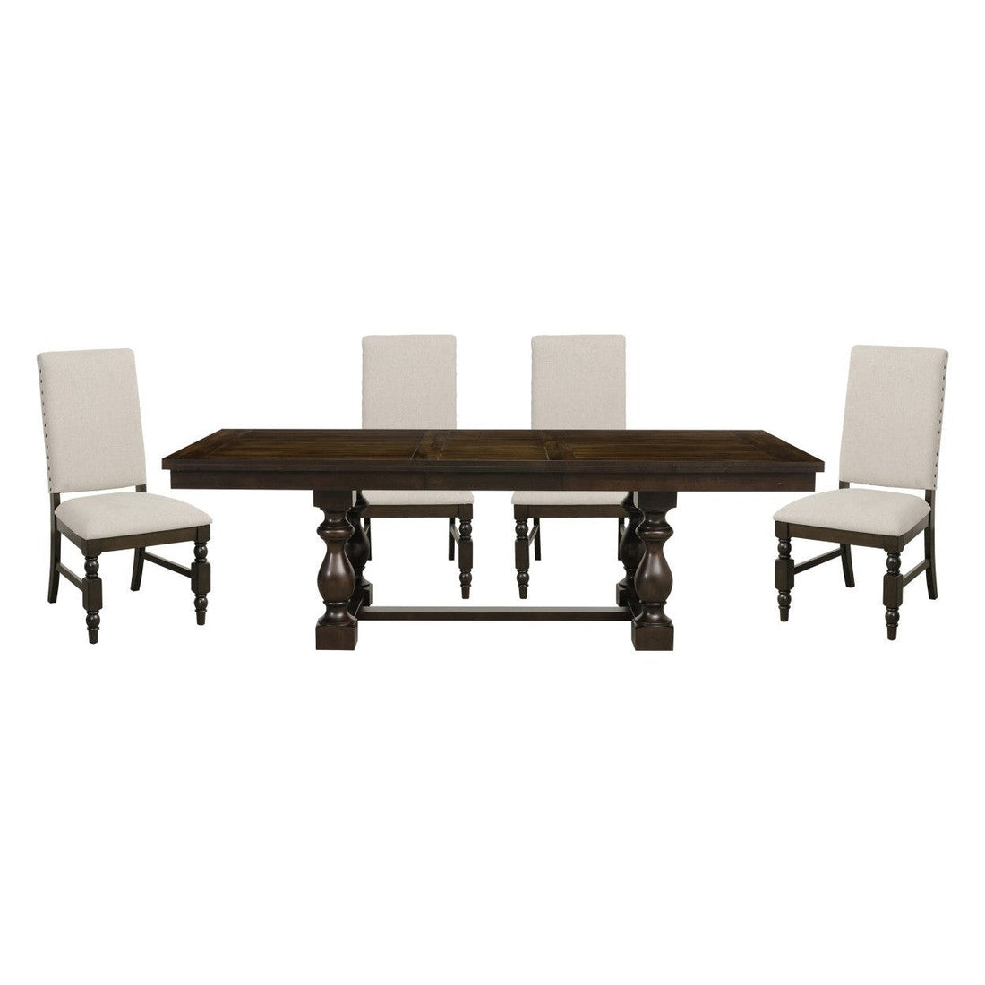 5pc set (TABLE + 4 SIDE CHAIRS) 5167-96*5FS