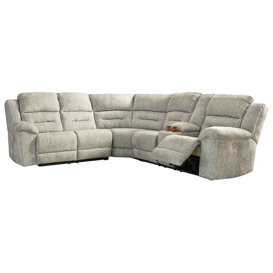 Family Den 3-Piece Power Reclining Sectional Ash-51802S2